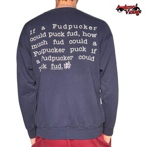 Vintage crewneck sweatshirt funny fudpucker size Medium